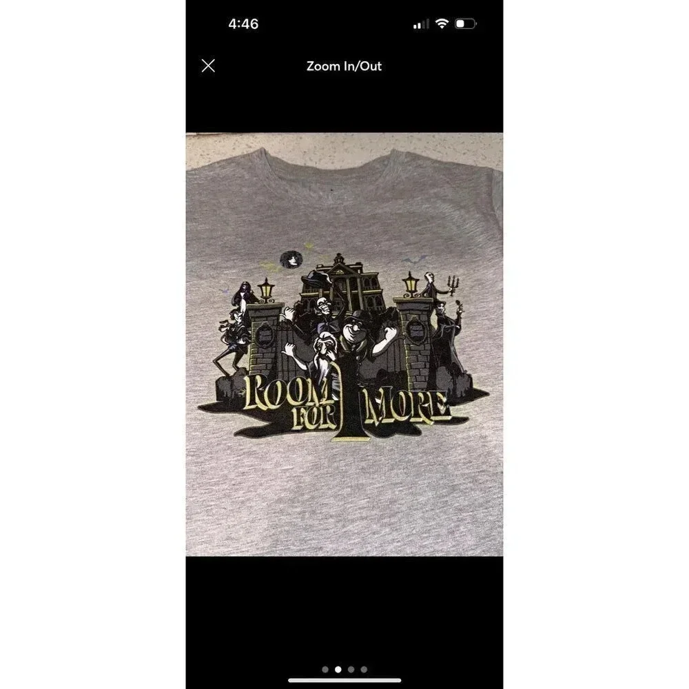 Room for 1 more haunted mansion‎ tshirt boys large Disney parks BU